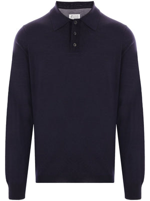 MAISON MARGIELA Chic Long Sleeve Polo Shirt