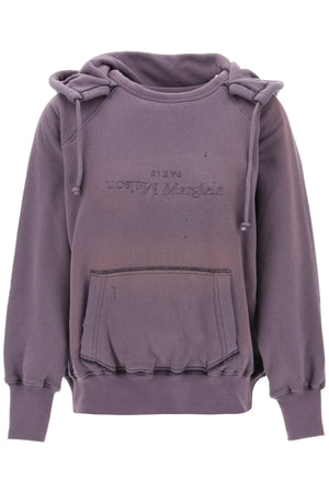 MAISON MARGIELA Purple Reversible Hoodie for Women - SS24 Collection