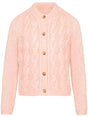 MAISON MARGIELA Chic Pink Knit Cardigan - Women's Fashion, Spring/Summer 2024