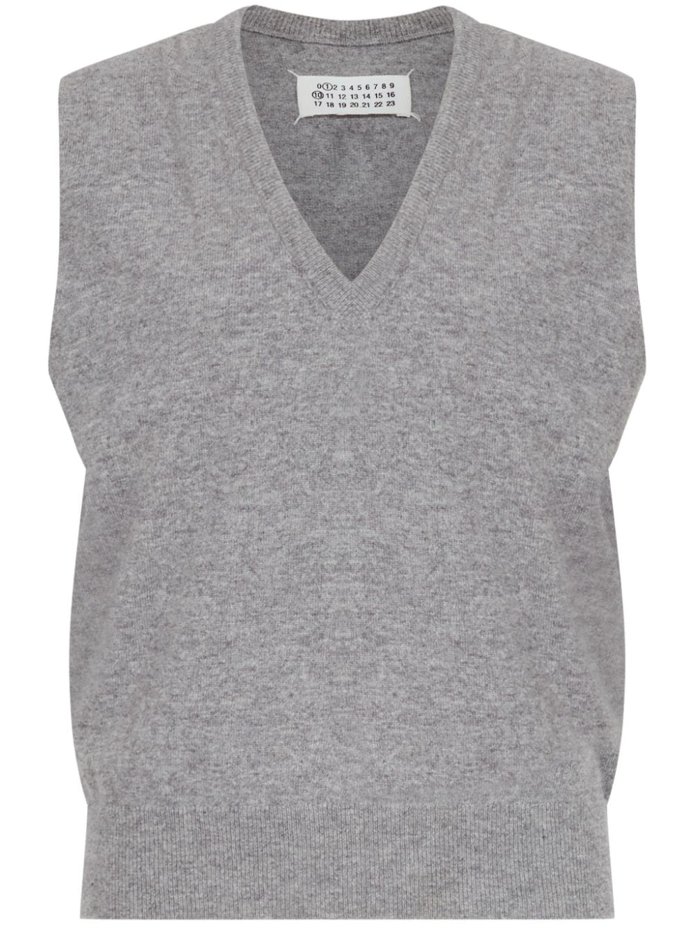 MAISON MARGIELA Sleeveless V-Neck Wool Cardigan for Women