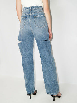 MAISON MARGIELA Chic Cut-Out High Waist Denim Jeans