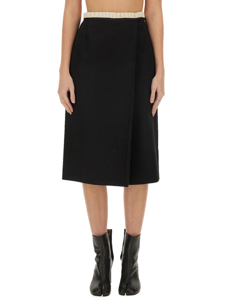 MAISON MARGIELA Wool Skirt Size 42