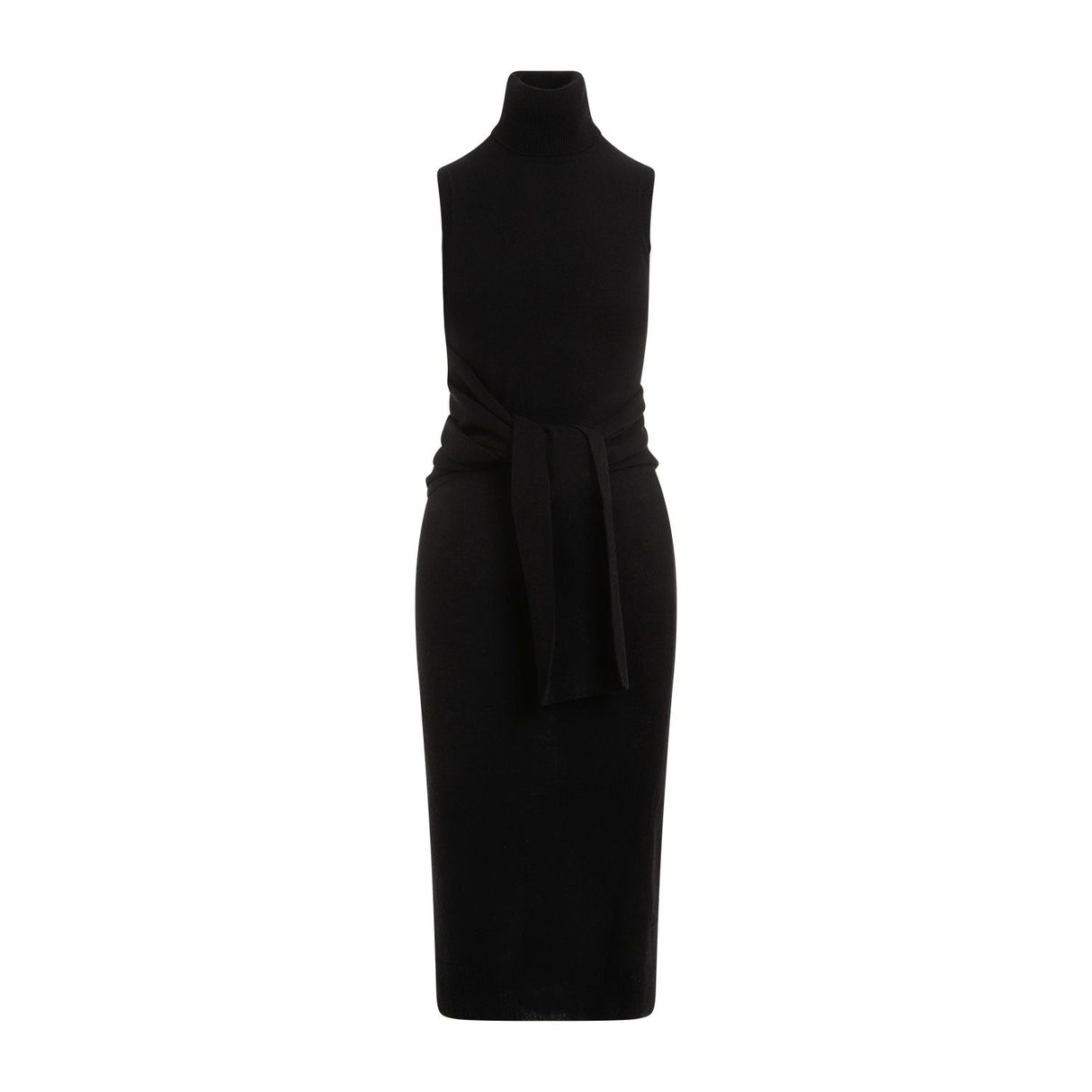 MM6 MAISON MARGIELA Elegant Midi Wool-Blend Dress