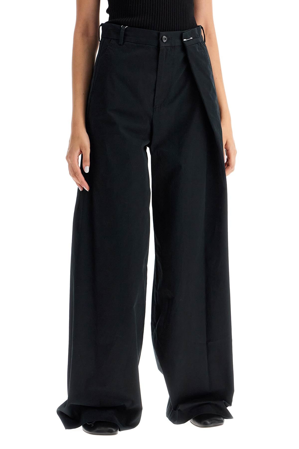 MM6 MAISON MARGIELA Elegant Wide-Legged Pleated Pants