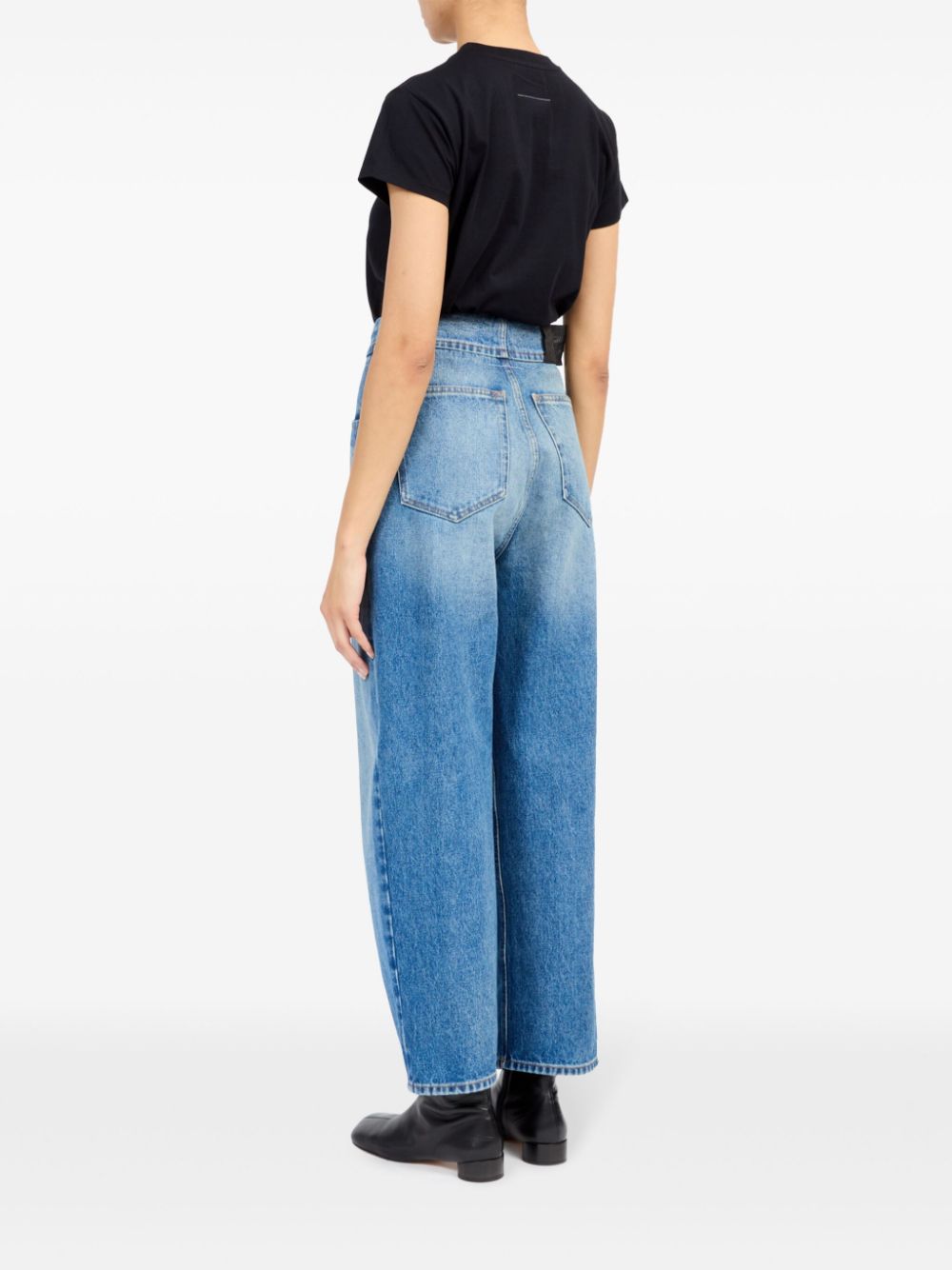 MM6 MAISON MARGIELA Wide-Leg Denim Jeans with Button Fly for Women