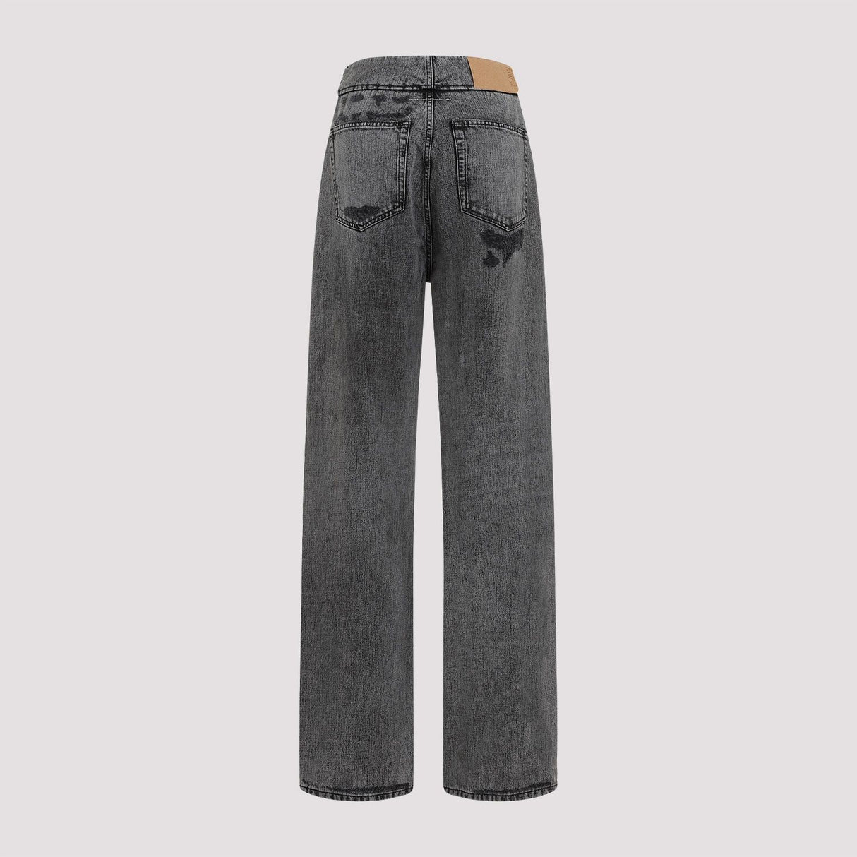 MM6 MAISON MARGIELA Elegant Black Cotton Jeans