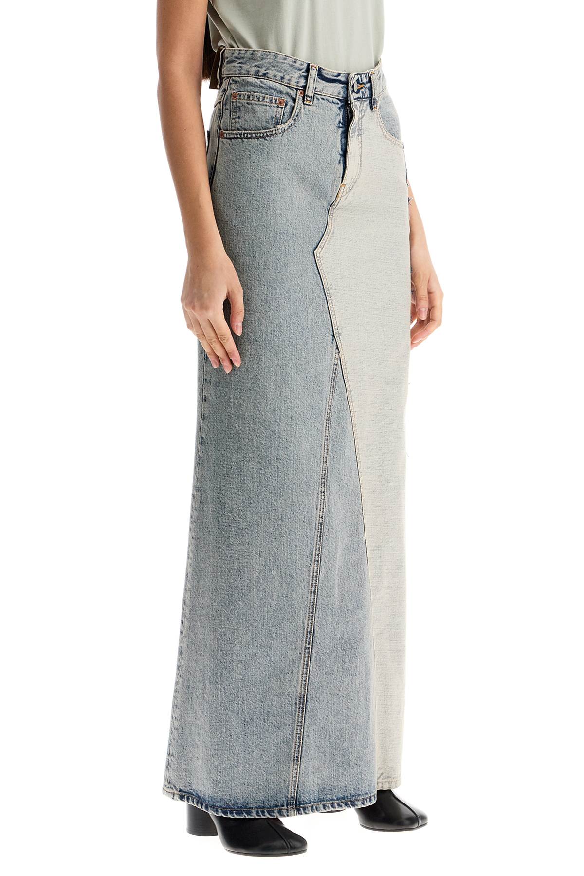 MM6 MAISON MARGIELA High-Waisted Maxi Denim Skirt Size 40