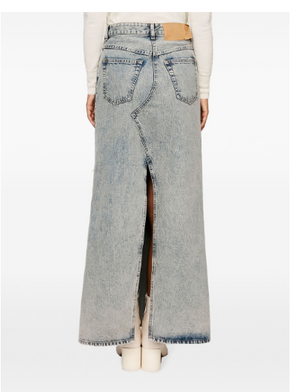 MM6 MAISON MARGIELA Classic Long Denim Skirt with Pockets