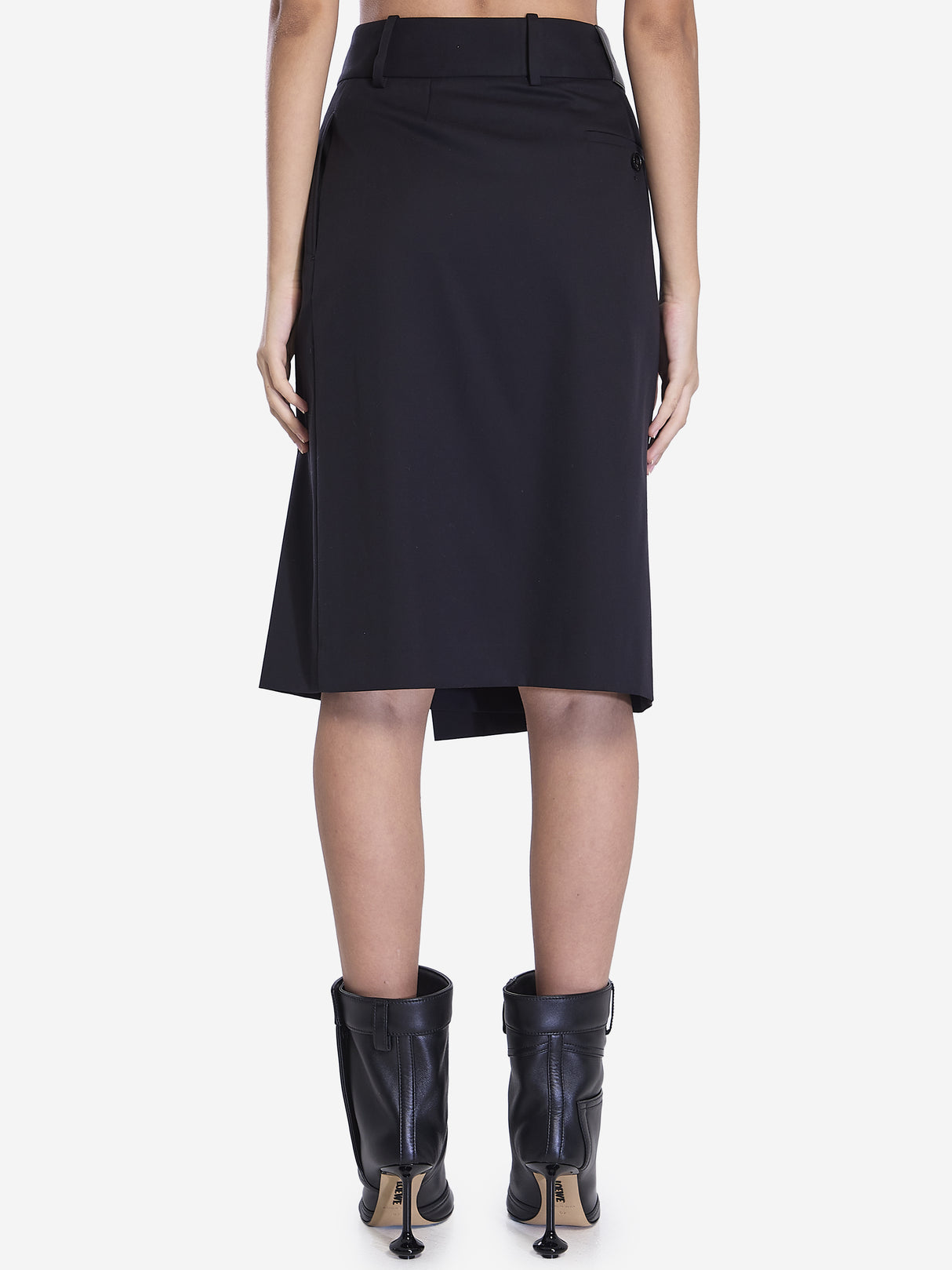 LOEWE Asymmetric High-Waist Wrap Skirt