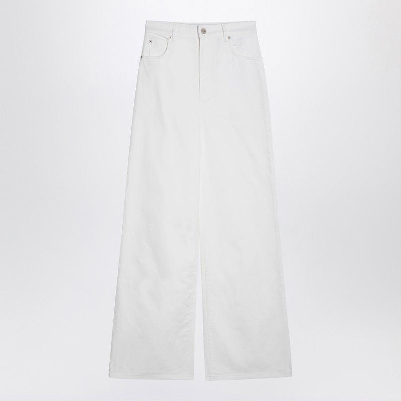 LOEWE High-Waisted White Denim Jeans for Women