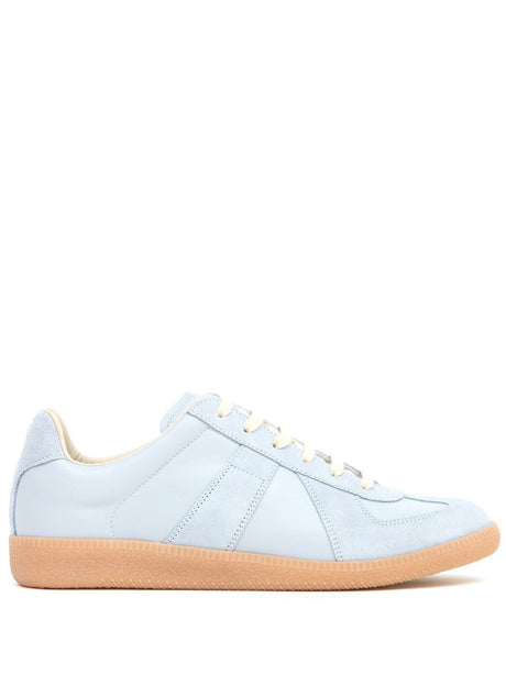 MAISON MARGIELA Replica Sneakers for Women - Stylish Blue-Gray Leather