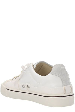 MAISON MARGIELA Women's Two-Material Deconstructed Sneakers with Studs