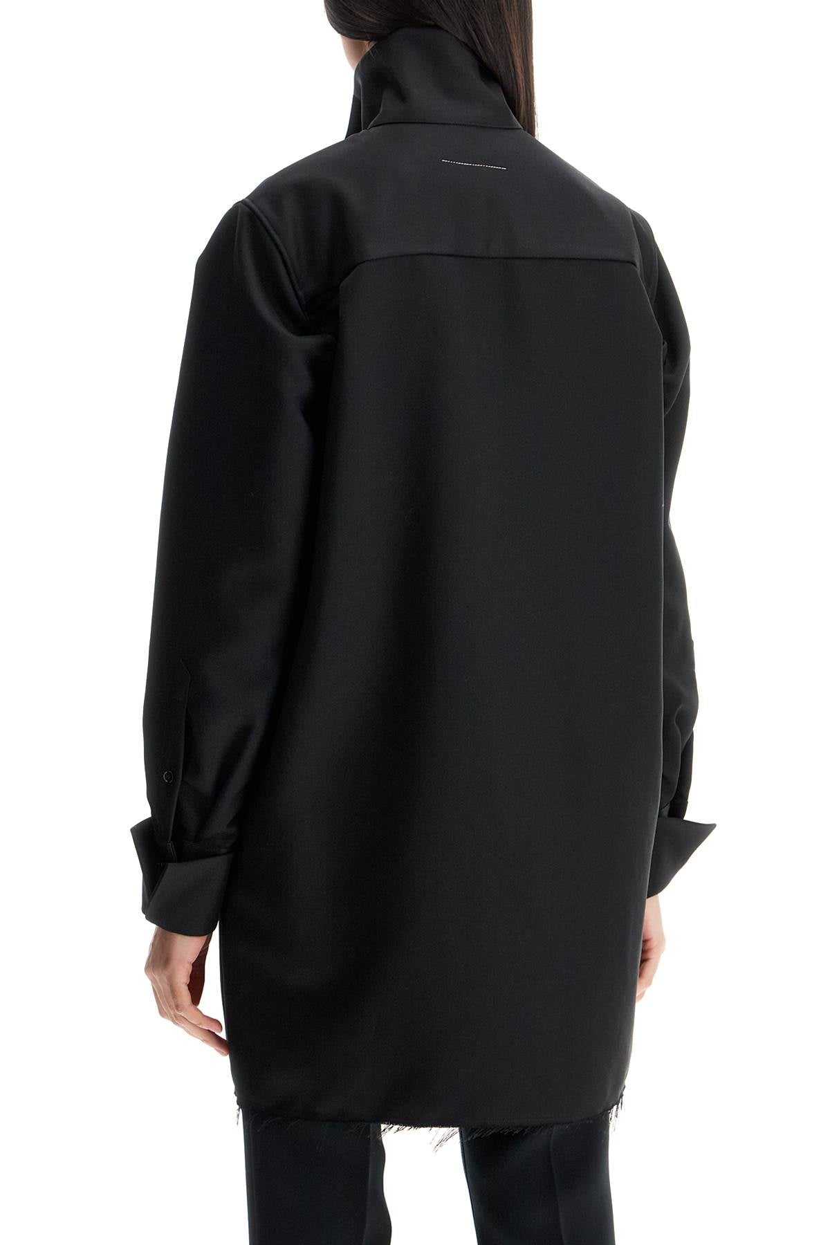 MM6 MAISON MARGIELA Oversized Long Twill Overshirt - Women’s 38