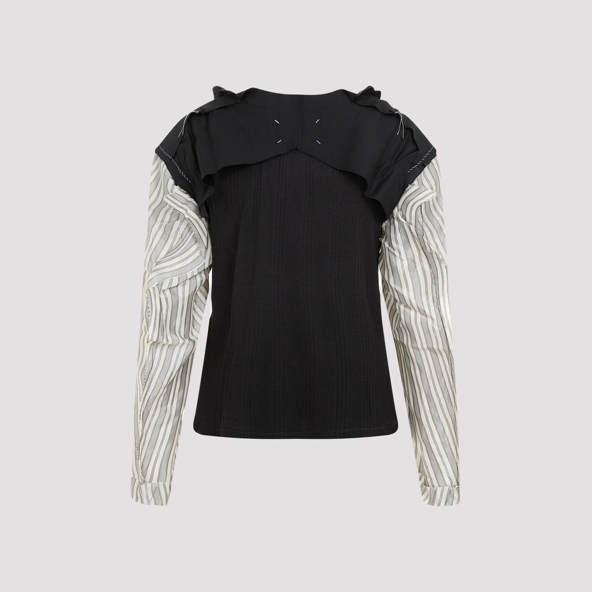 MAISON MARGIELA Essential Black Cotton Tee for Women