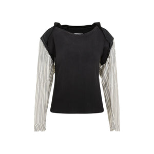 MAISON MARGIELA Essential Black Cotton Tee for Women