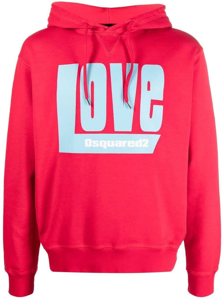 DSQUARED2 22FW Men's Red Hoodie