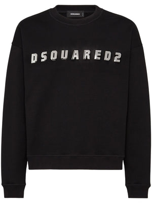 DSQUARED2 Logo-Print Cotton Sweatshirt for Men