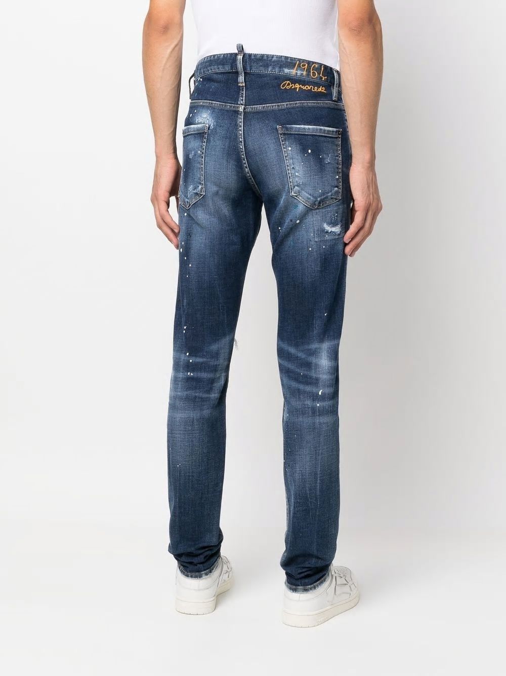 DSQUARED2 Blue Five Pocket Pants for Men - FW22 Collection