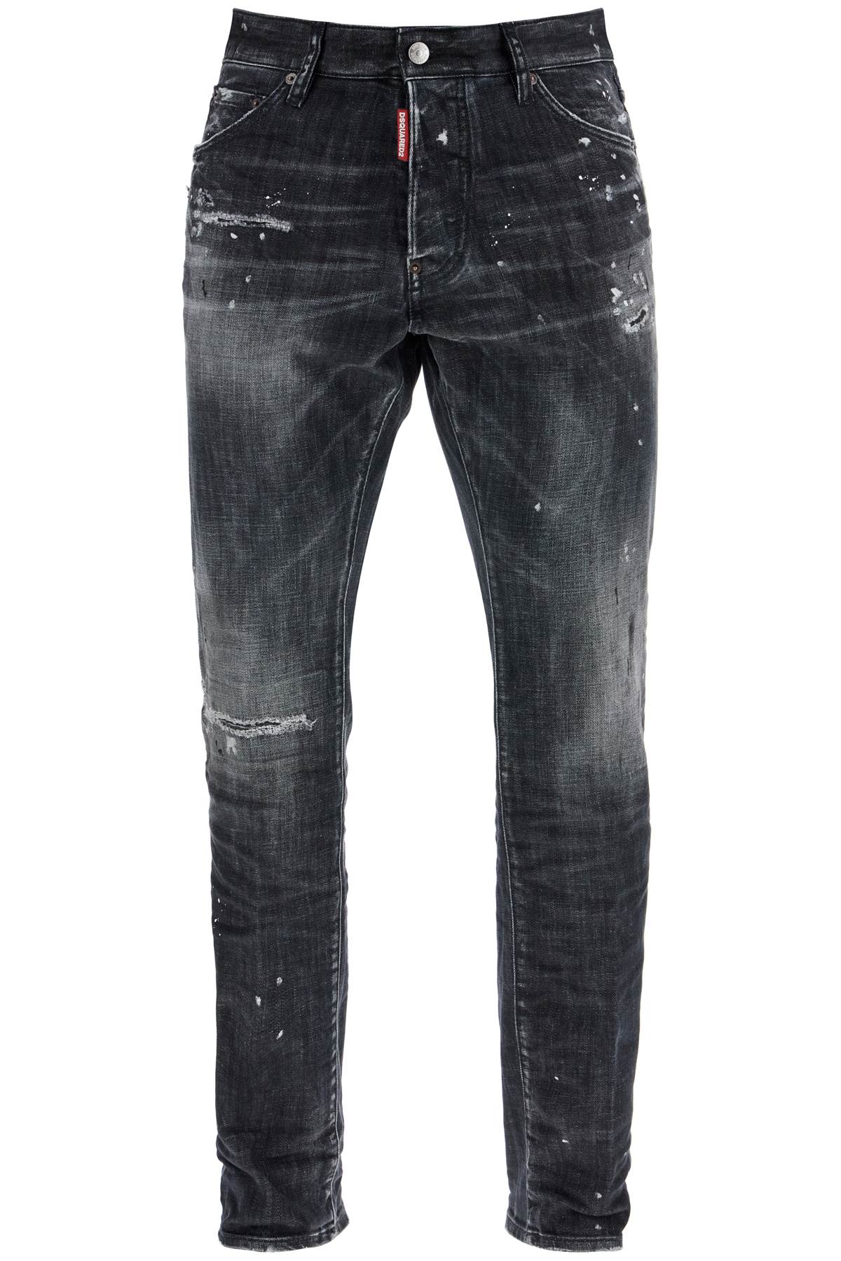 DSQUARED2 Slim Fit Paint Splatter Jeans for Men - FW24