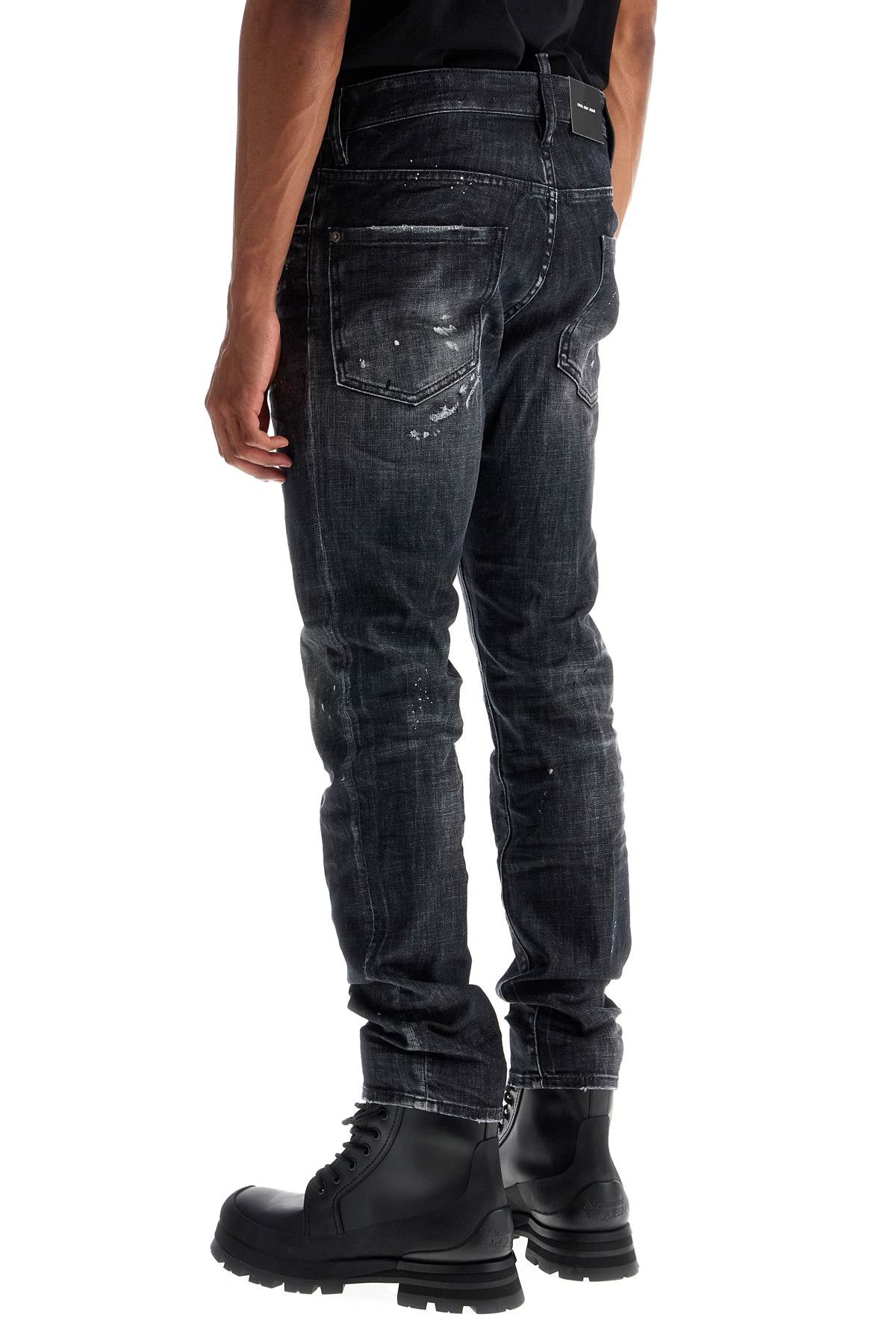 DSQUARED2 Slim Fit Paint Splatter Jeans for Men - FW24