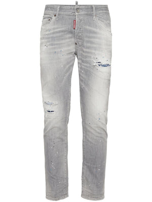 DSQUARED2 Contemporary Grey Five-Pocket Pants