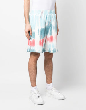 DSQUARED2 Relaxed Fit Tie-Dye Shorts in Multi-Color