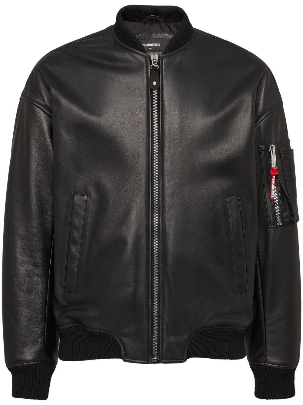 DSQUARED2 Men's Leather Bomber Jacket