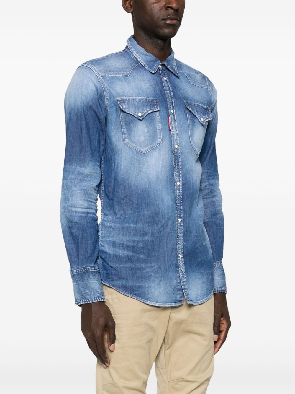 DSQUARED2 Contemporary Western Navy Shirt