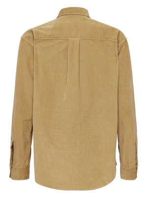 DSQUARED2 Men's Fashion Tan Corduroy Shirt