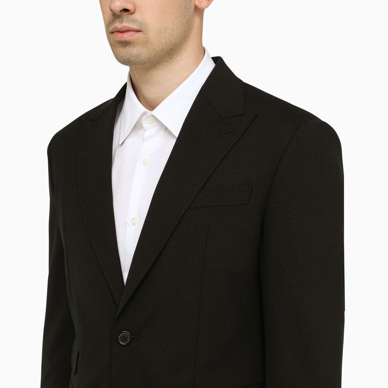 DSQUARED2 Dark Grey Single-Breasted Wool Suit for Men