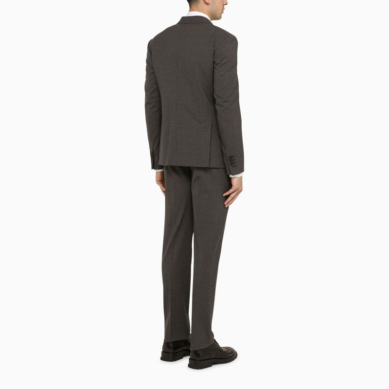 DSQUARED2 Dark Grey Single-Breasted Wool Suit for Men - FW23 Collection