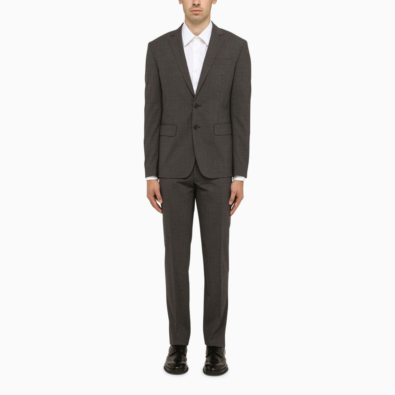 DSQUARED2 Dark Grey Single-Breasted Wool Suit for Men - FW23 Collection