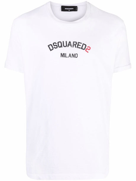 DSQUARED2 Men's White T-Shirt for FW23 Collection