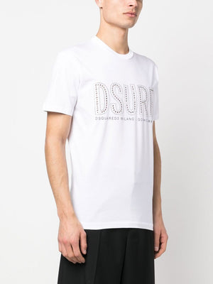 DSQUARED2 Men's White Graphic Tee for SS23 Collection