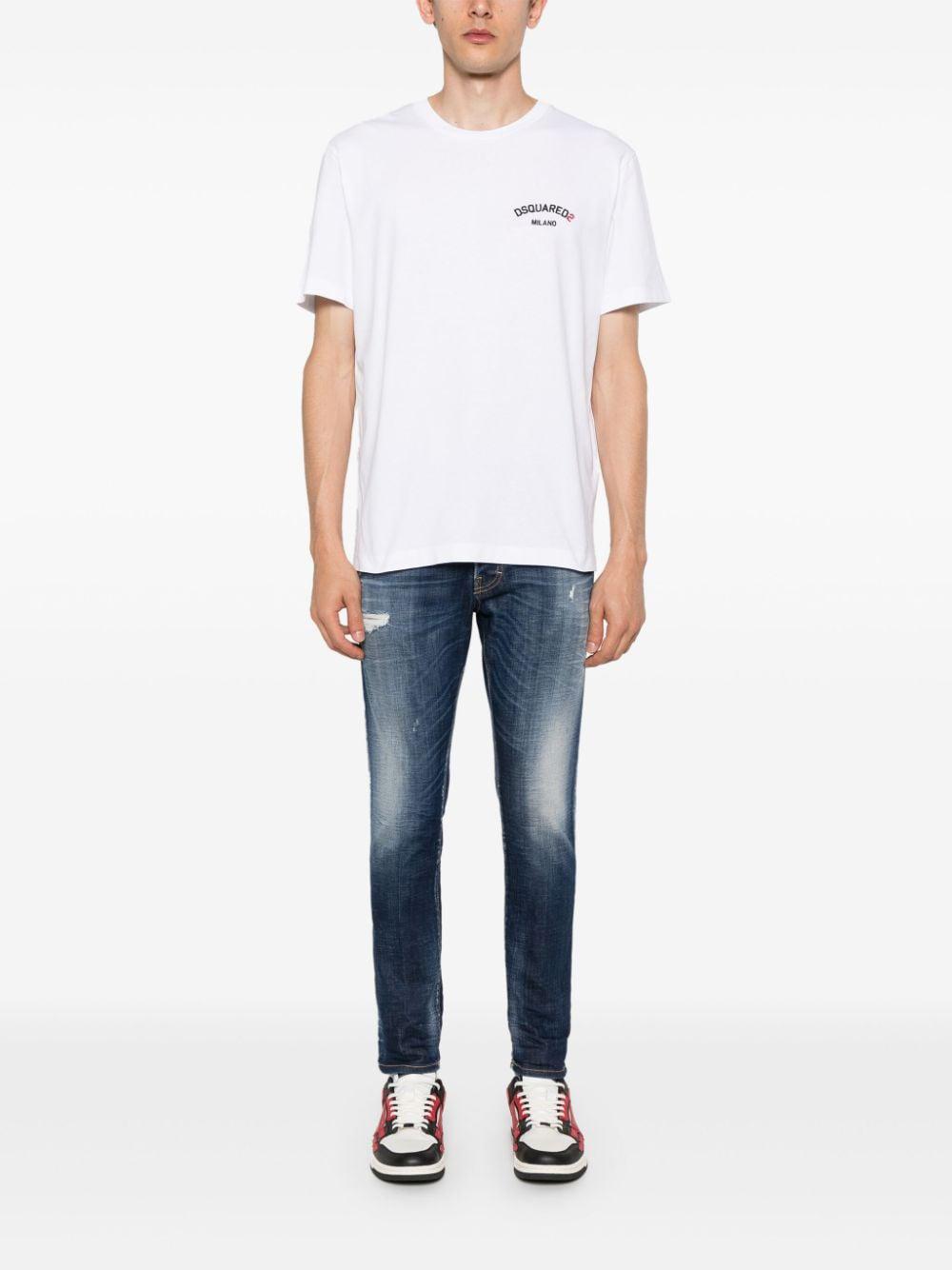 DSQUARED2 Chic White Cotton Tee for Men