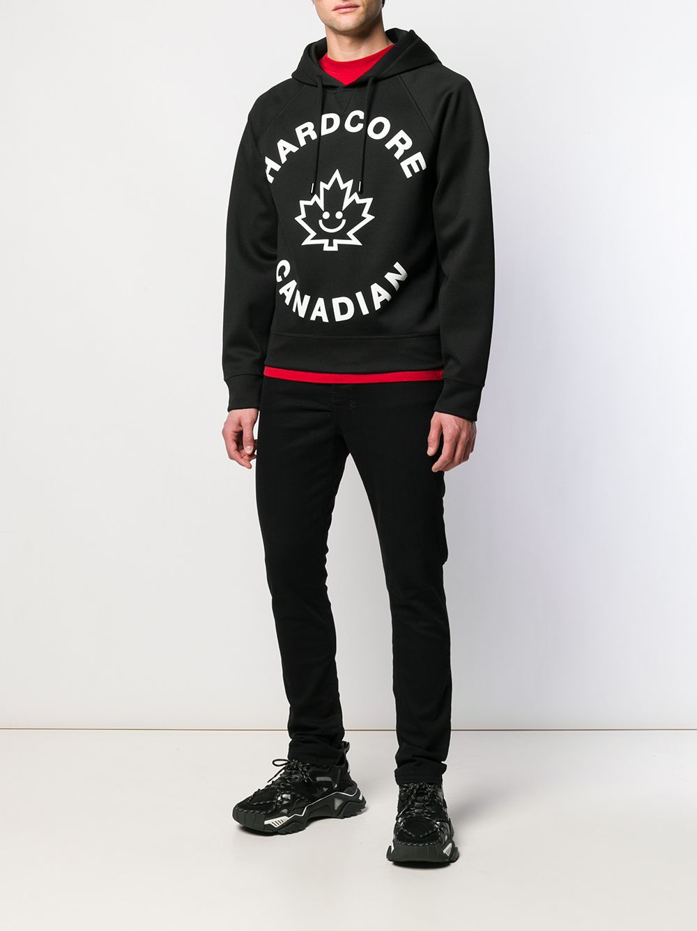 DSQUARED2 Black Hardcore Sweatshirt for Men - FW19 Collection