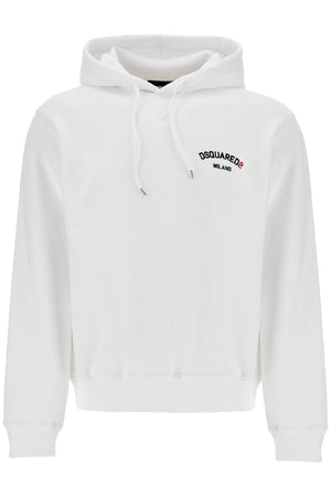 DSQUARED2 Mini Cotton Hoodie with Embroidered Logo