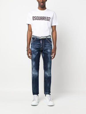 DSQUARED2 23FW Men's Denim Straight Pants in Blue