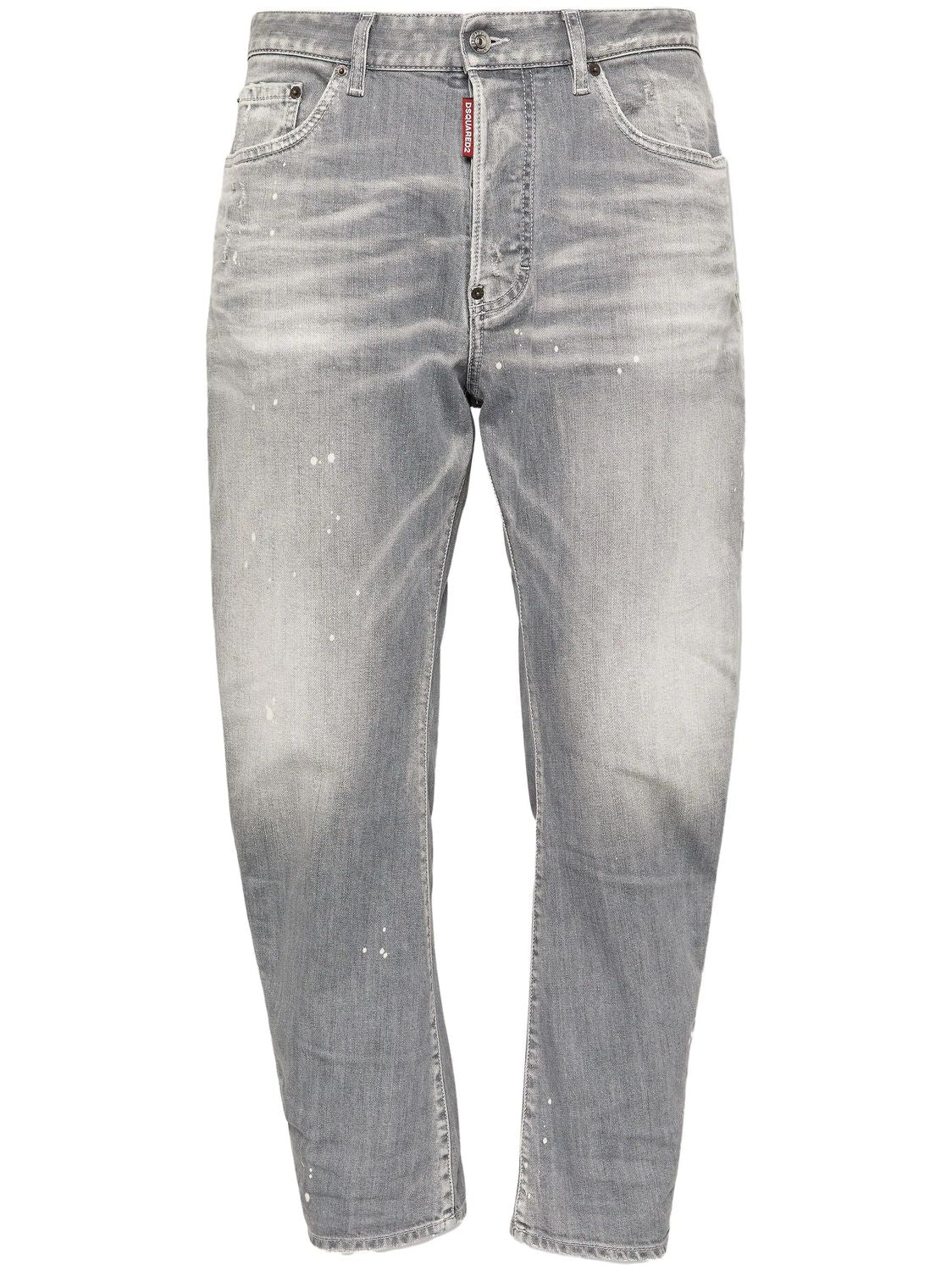 DSQUARED2 Mid-Rise Straight-Leg Jeans with Mini Logo for Men