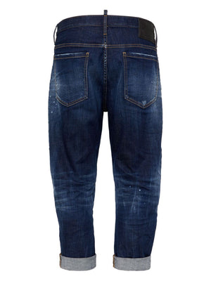 DSQUARED2 Navy Blue Classic Five-Pocket Pants