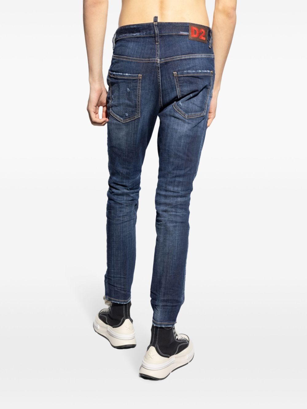 DSQUARED2 Navy Blue Contemporary 5-Pocket Pants