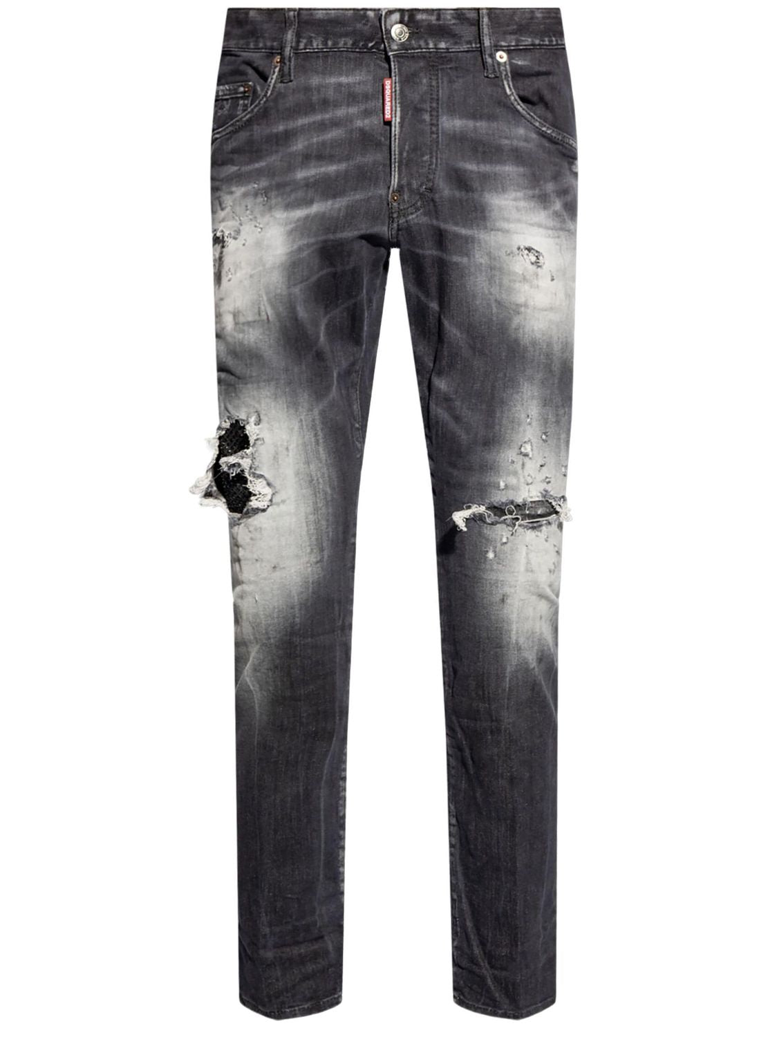 DSQUARED2 Distressed Straight-Leg Jeans for Men