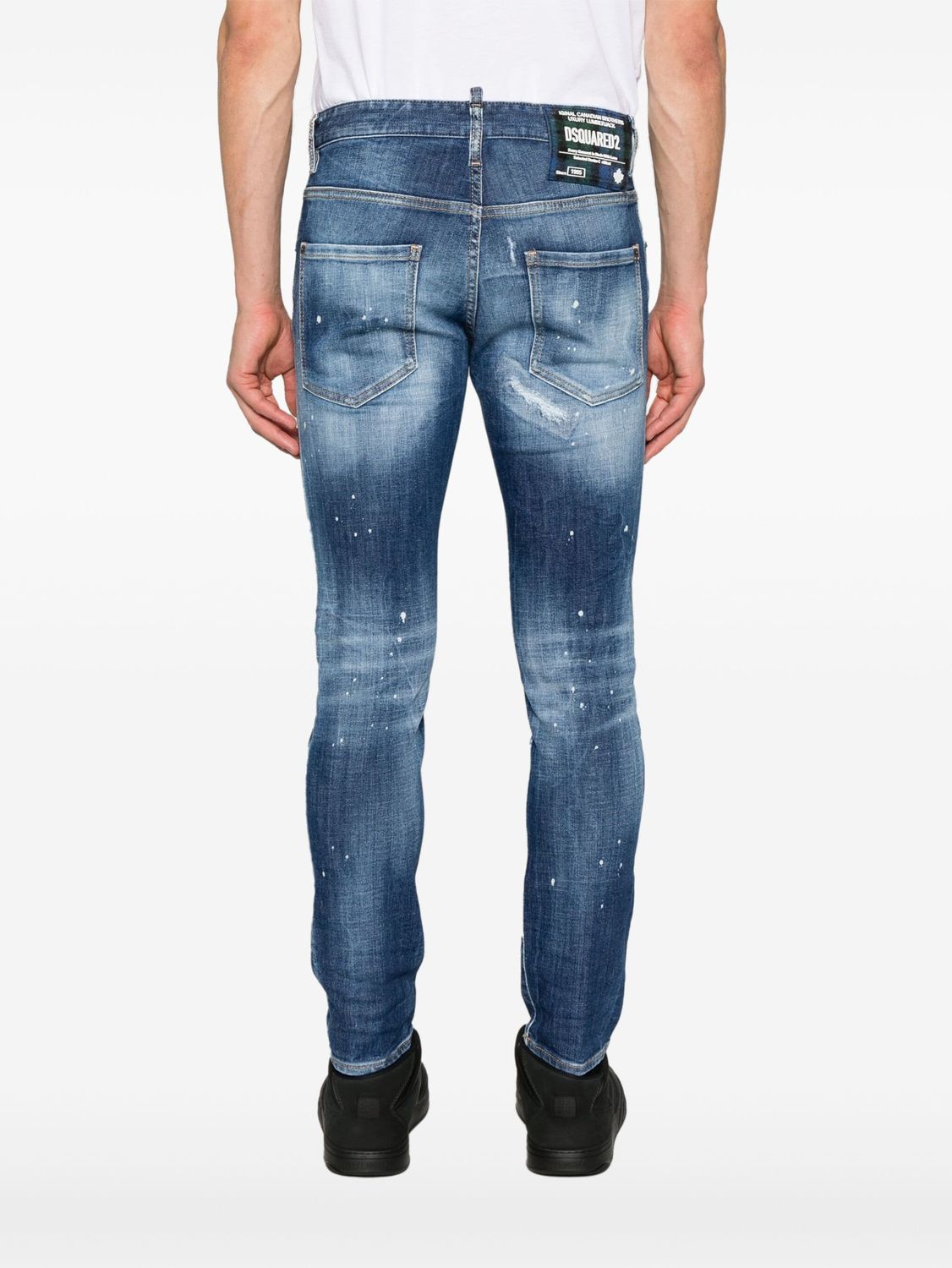 DSQUARED2 Skater Distressed Skinny Jeans