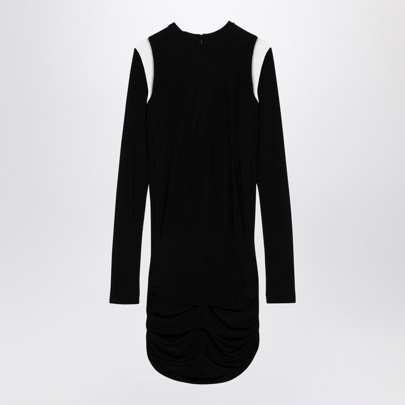 DSQUARED2 Elegant Black Mini Dress with Geometric Cut-Outs