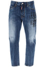 DSQUARED2 Distressed Icon Dark Wash Stamps Jeans for Men