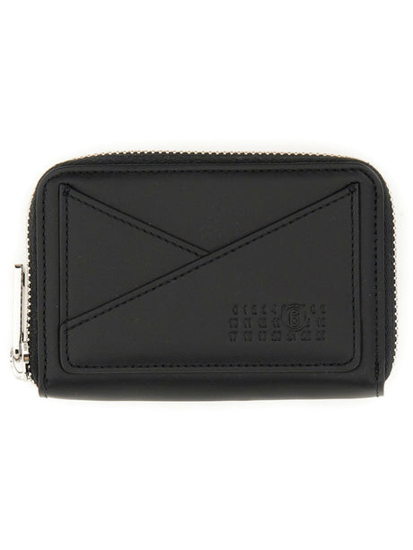 MM6 MAISON MARGIELA Mini Leather Wallet with Logo