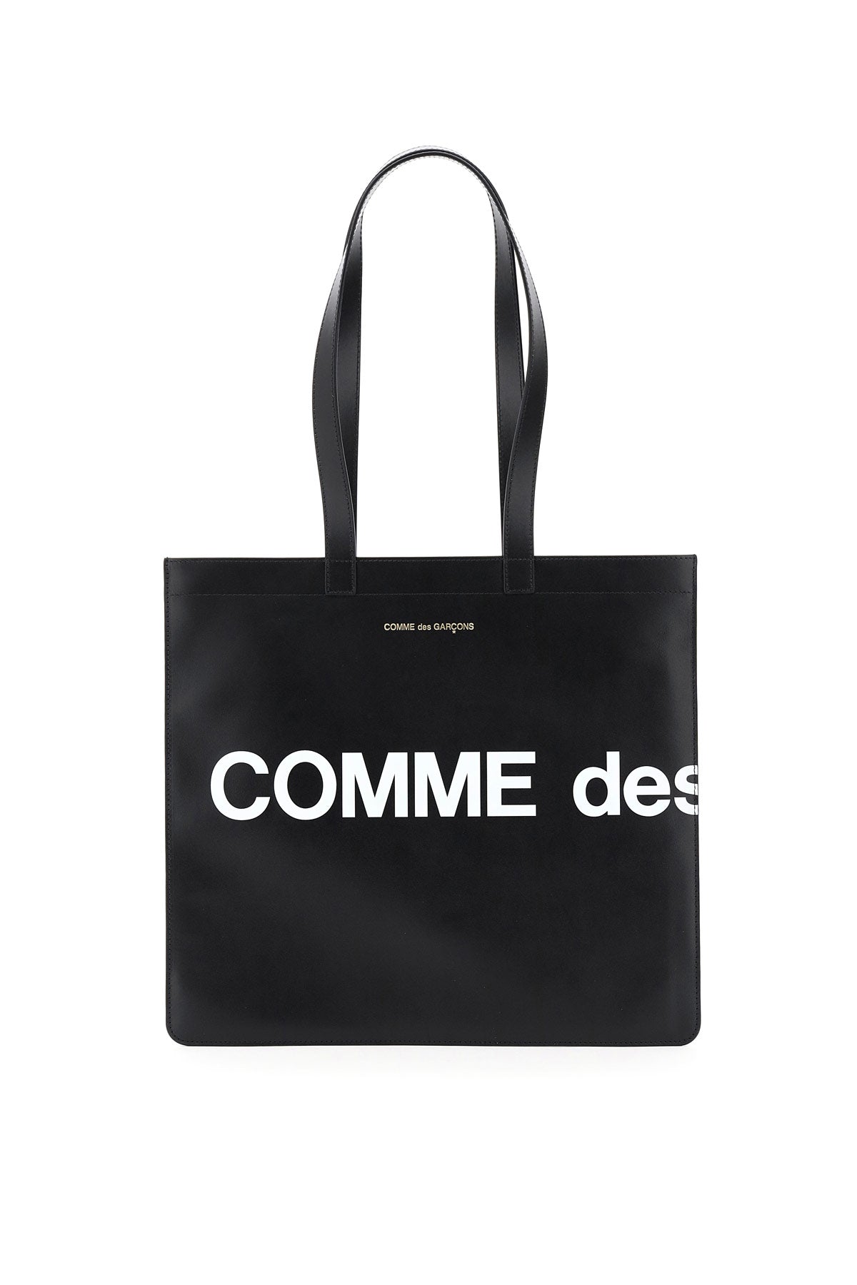 COMME DES GARÇONS PLAY Logo Print Leather Tote Handbag