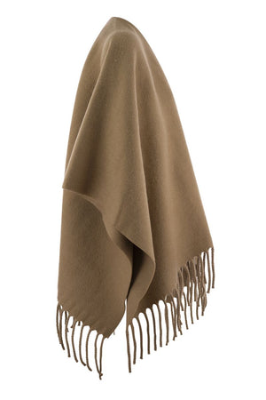 FABIANA FILIPPI Chic Wool Fringed Cape