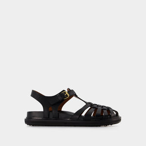 MARNI Classic Black Sandals for the Modern Woman - 24SS Collection