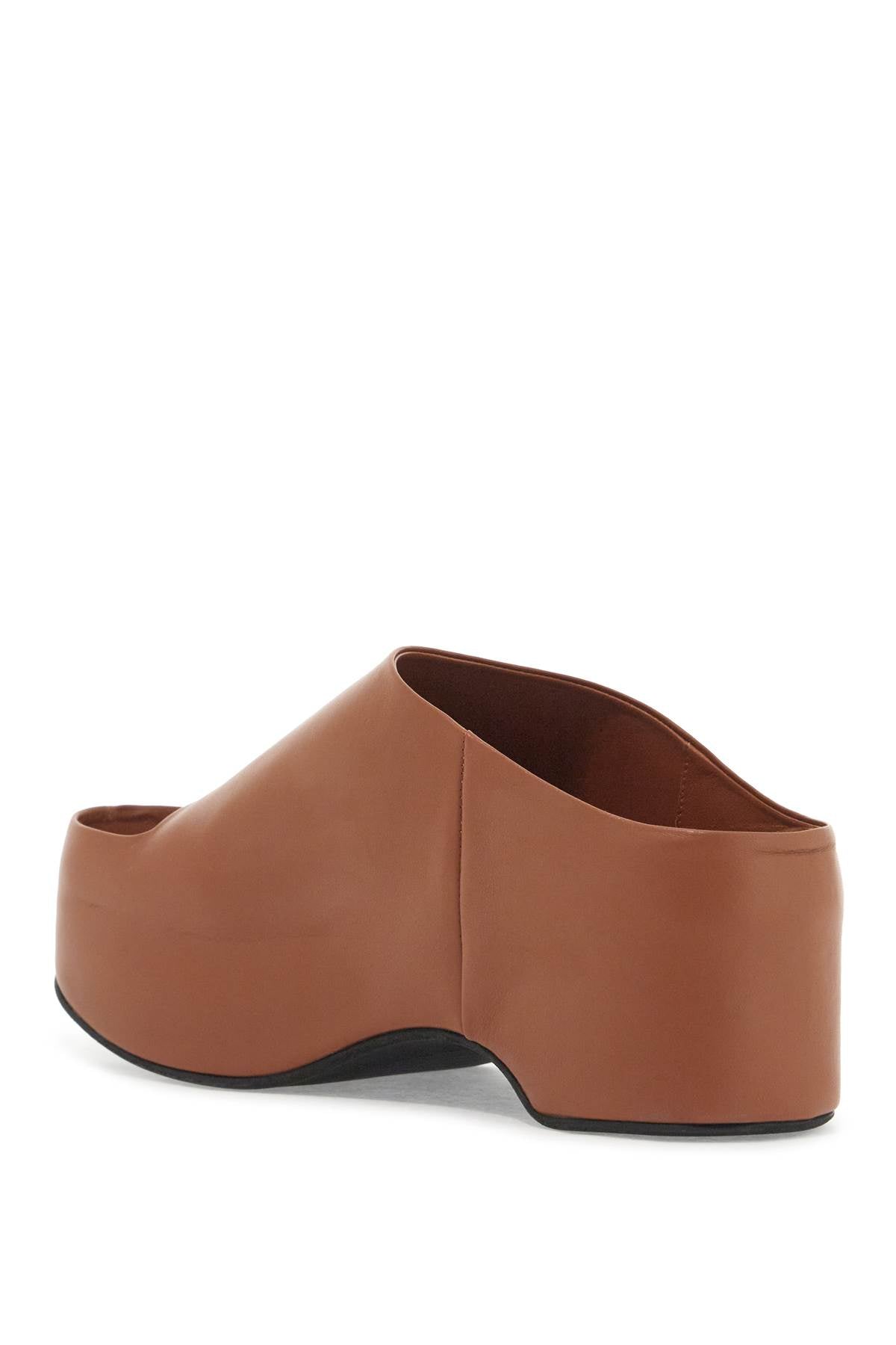 MARNI Chunky Clog Sandal with Lightweight Wooden Platform